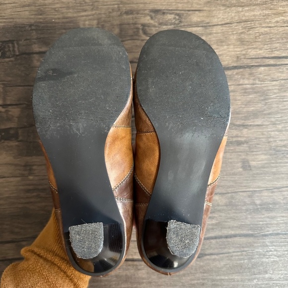 *MADDEN GIRL* Brown Danceer Faux Leather Patchwork Heels Size 6 - Picture 12 of 13